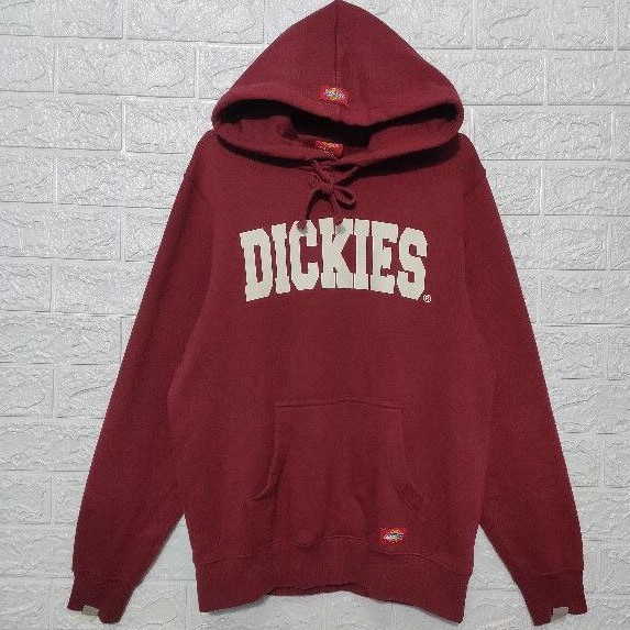 hoodie dickies merah maroon second original