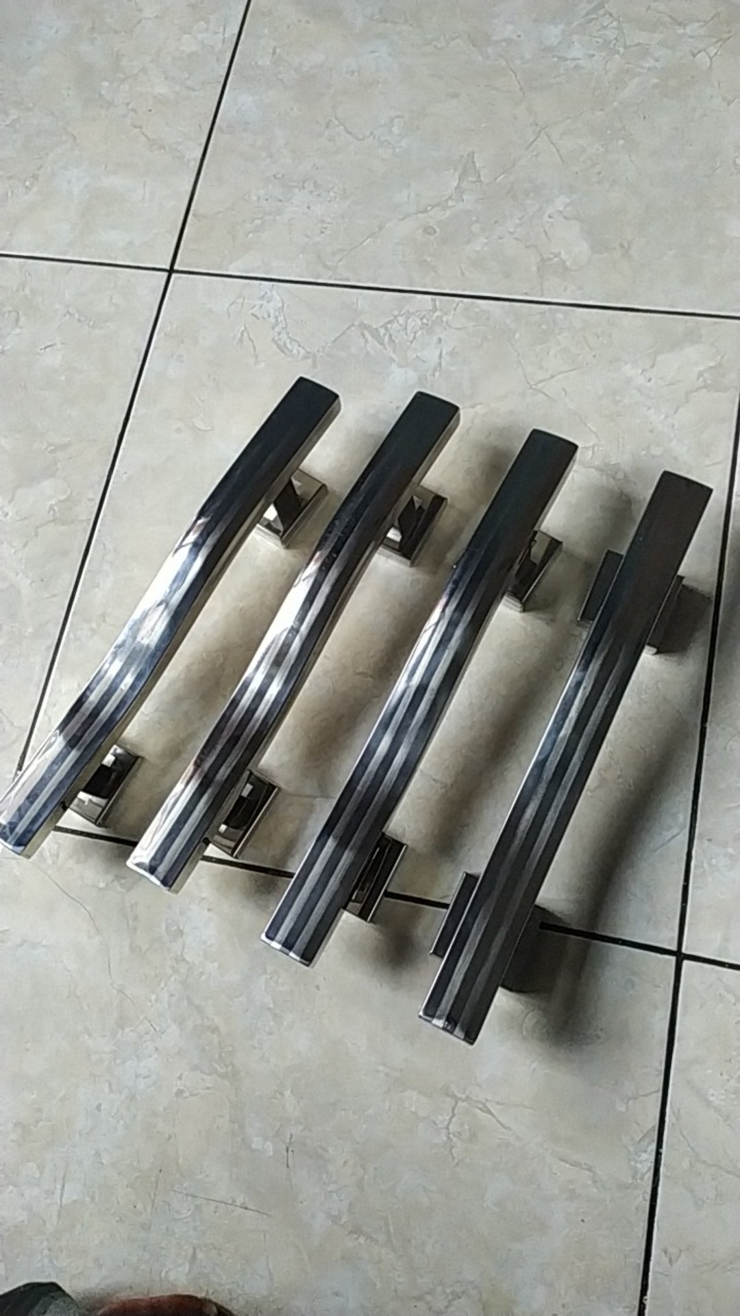 Handle Pintu Kupu Tarung Minimalis Door Pull Stainless 33 Cm Kotak Box S Kobra Dof Lis Putih Murah