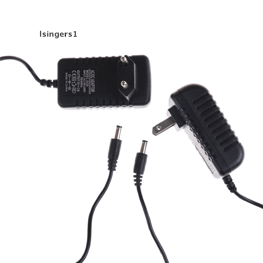 (lsingers1) Adapter Power Supply Charger DC 5V 3A AC Untuk Lampu Strip LED