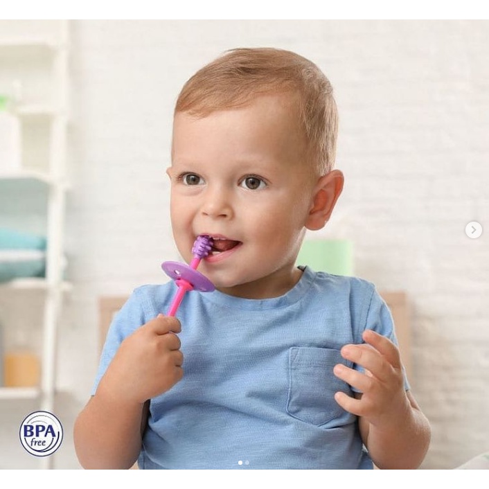 Baby Safe Gum Massage Tooth Brush Sikat Gigi Bayi TB003