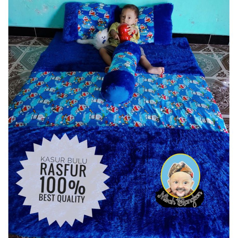 Kasur Bulu Rasfur Mbah Blangkon Uk.180x120 Tebal 7cm Empuk Doraemon Terlaris Termurah / Surpet