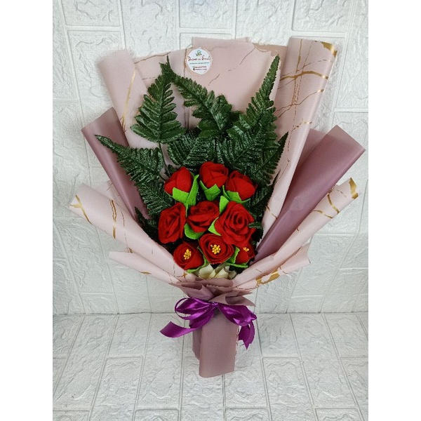 bunga buket / bunga flanel / buket bunga flanel