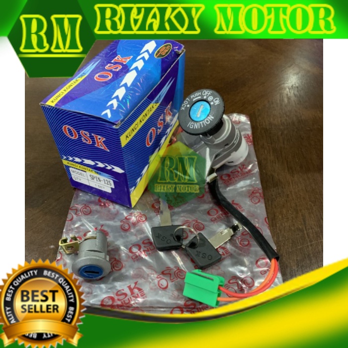 OSK 125 Spin Kunci Kontak Assy Motor Jok Smash Nex Karbu Old Lama LETS Terbaru RM5121