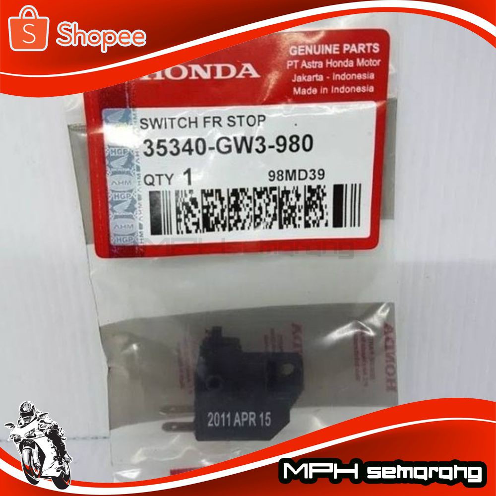 (COD) SWITCH REM DEPAN HONDA BEAT VARIO SPACY SCOOPY ORIGINAL