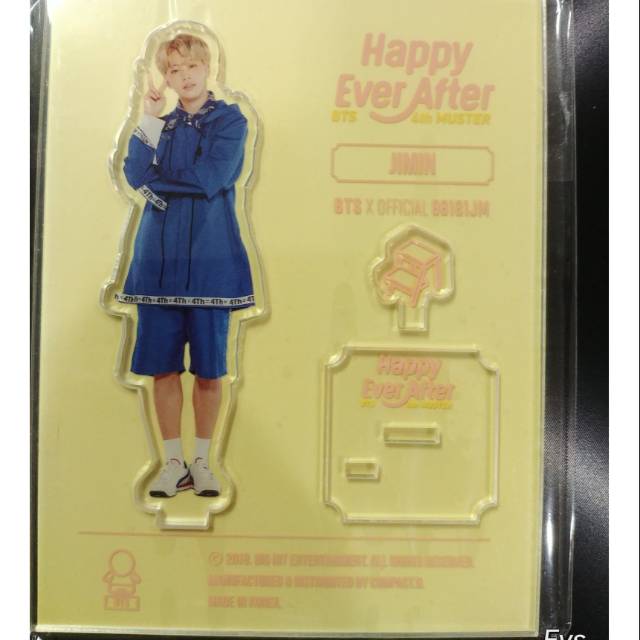 READY STOCK BTS JIMIN ACRYLIC HAPPY EVER AFTER 4TH MUSTER