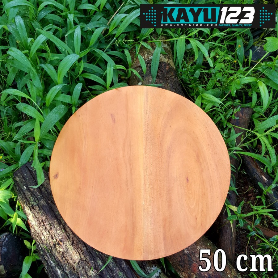 Jual Cutting Board 50 Cm Talenan Kayu Bulat Papan Kayu Bulat (WCB-24 ...