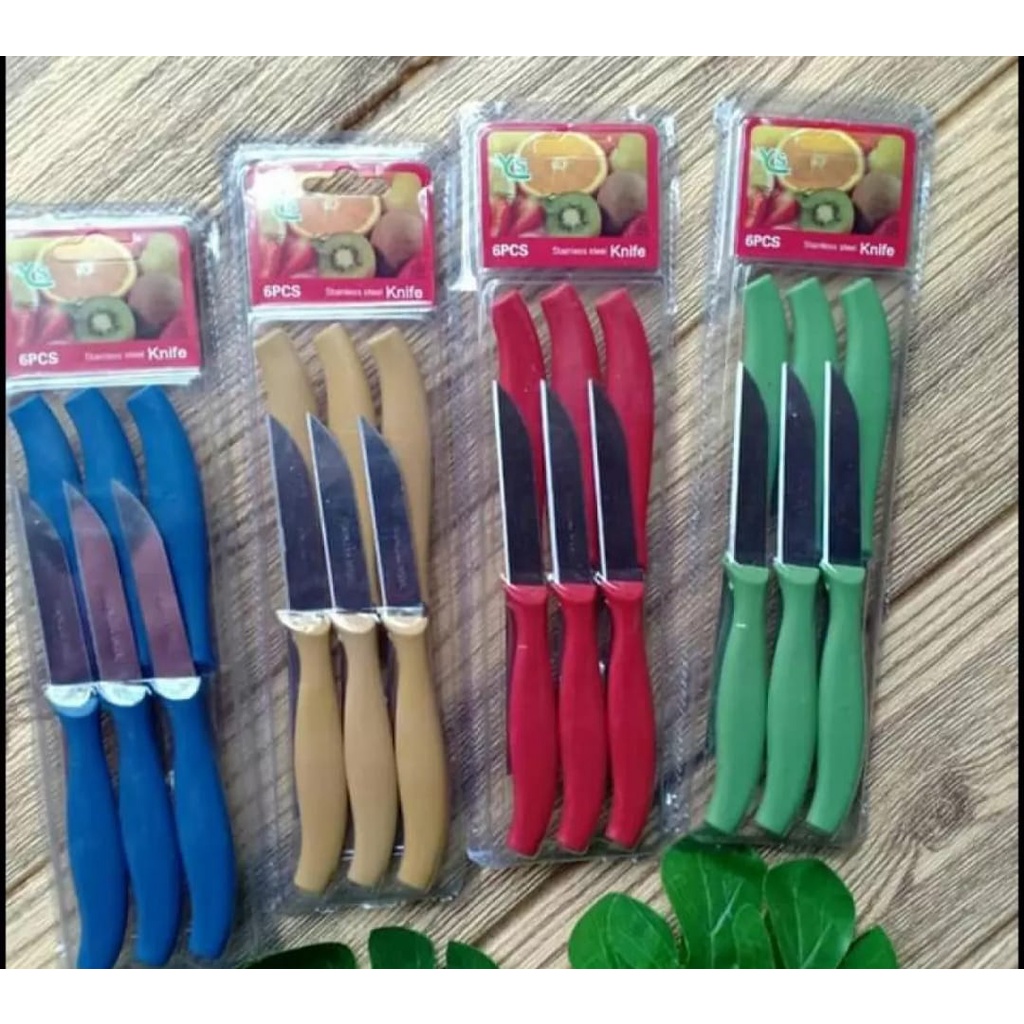

PISAU DAPUR BUAH MINI ISI 6PCS PER SET WARNA