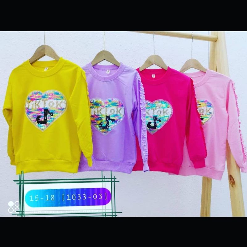 5-12th,BAJU SWEATER LENGAN PANJANG LEBARAN ANAK ABG REMAJA CEWEK PEREMPUAN HIJAB,BAJU TIK TOK ANAK