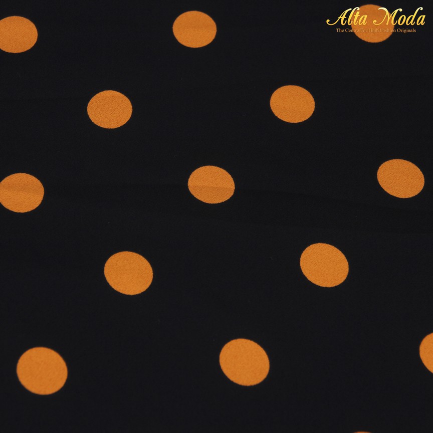 

Alta Moda Heavy Cady Stretch Zara Hitam Polkadot Orens (1M)