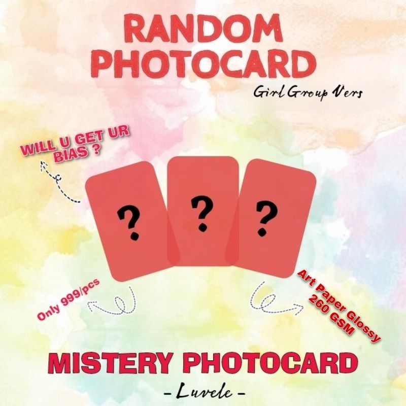 Random Photocard Mistery Photocard Girlgroup KPOP AESPA BLACKPINK TWICE ITZY SECRET NUMBER (Baca Deskripsi)