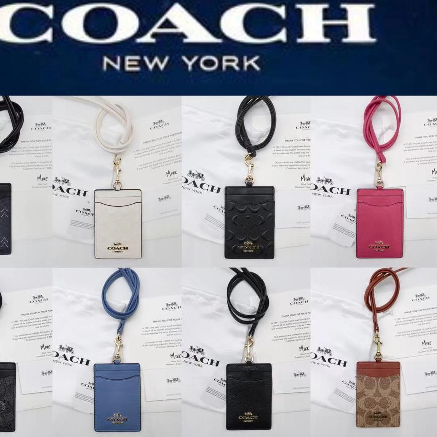 

✅Dijamin Aman❤ Baru!!! Coach Metal LOGO Lanyard ID Card Holder Name Tag Delapan Warna produck terbaik