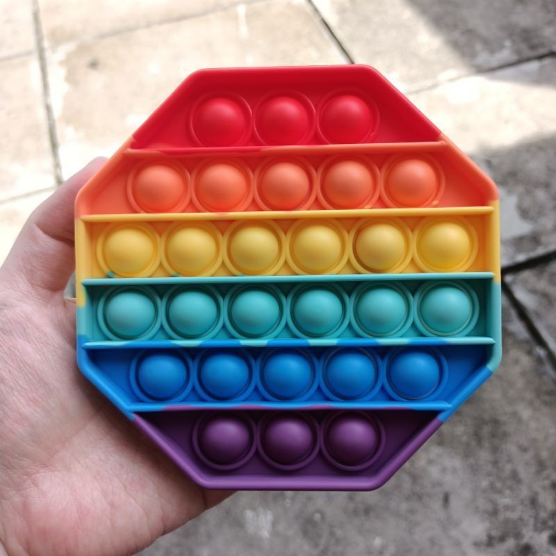 (FREEKELERENG) (JUMBO) POP IT UNICORN 20CM JUMBO POP IT BESAR UNICORN-4