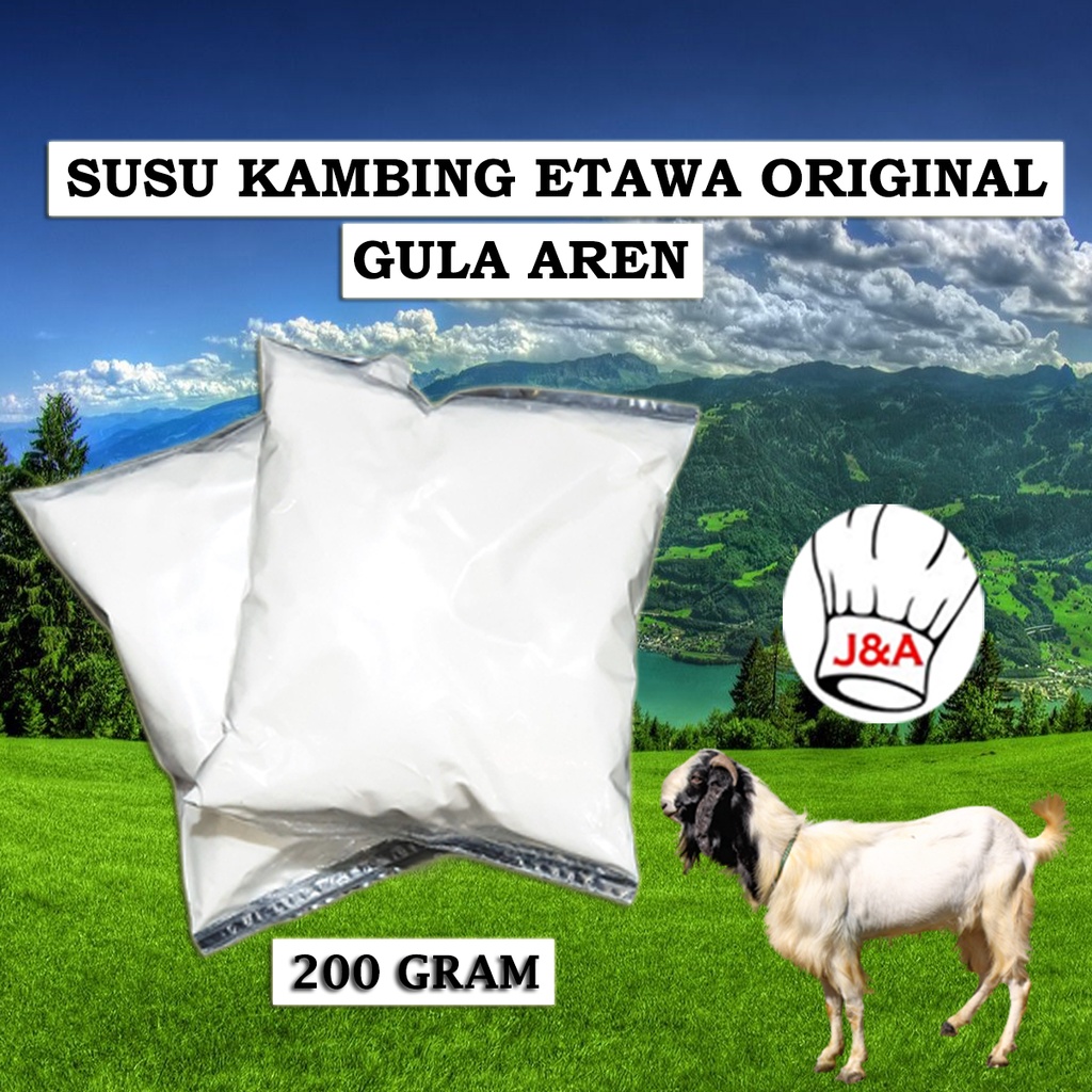 

Susu Kambing Etawa Original 200Gr GULA AREN (Sedikit Gula) Asli Murni Gomars Alghonam Skygoa