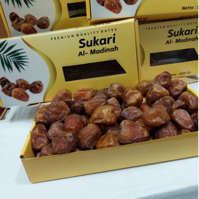 Kurma sukari al qassim/al qossim 500gr (kemasan dus)