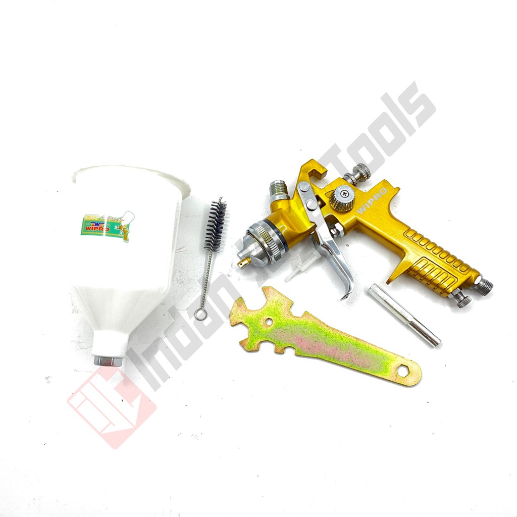 WIPRO Spray Gun HVLP F200G 600 ml - Alat Semprot Cat Low Pressure Tabung Atas