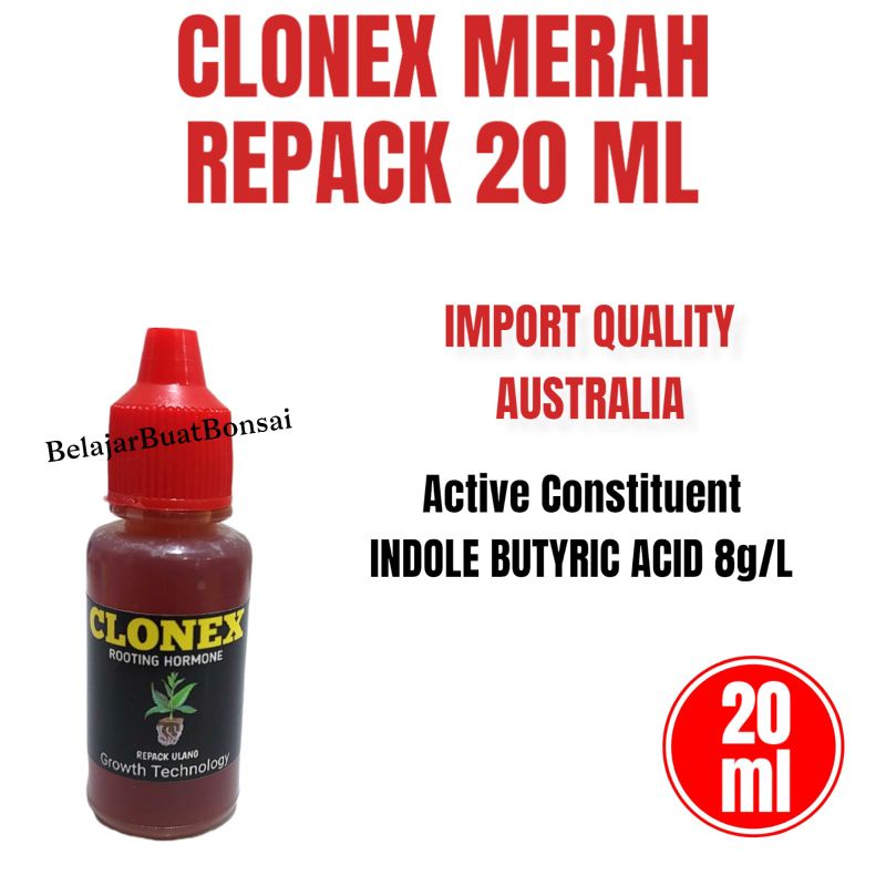 Clonex Rooting Hormone Gel Red Kemasan Repack 20ml