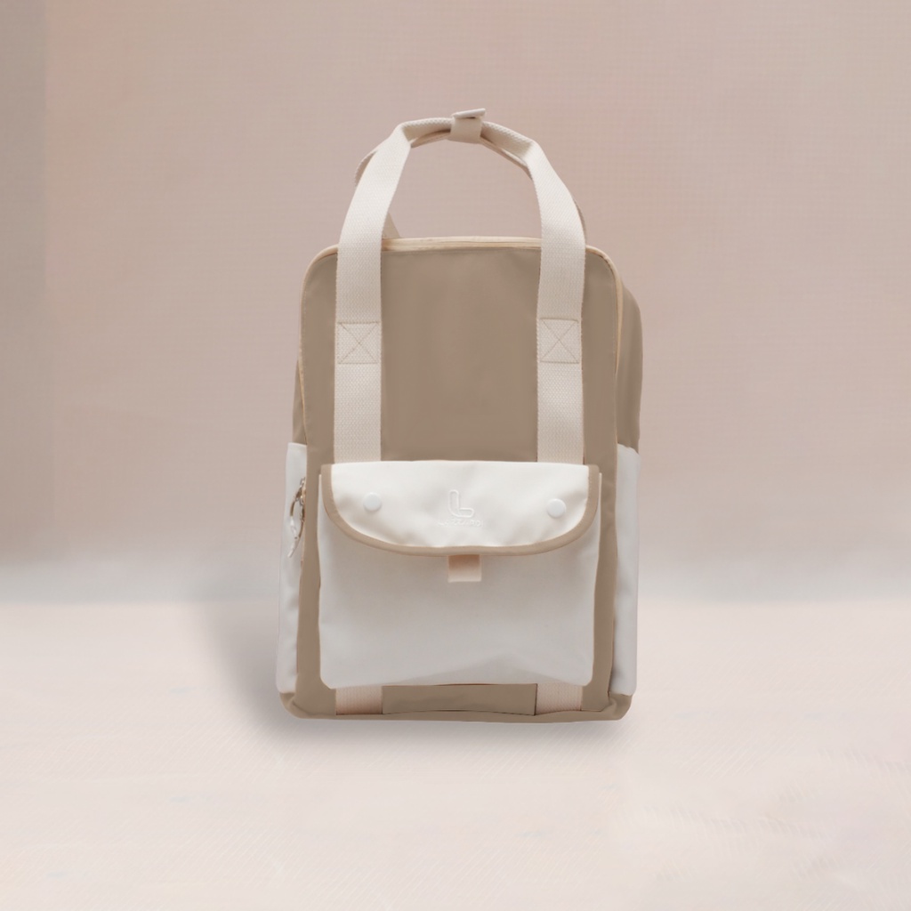 YEPPO LATTE |MNM X LAZZARDI| Tas Ransel Punggung Wanita Backpack Tas Jinjing ORIGINAL - FREE RAINCOVER