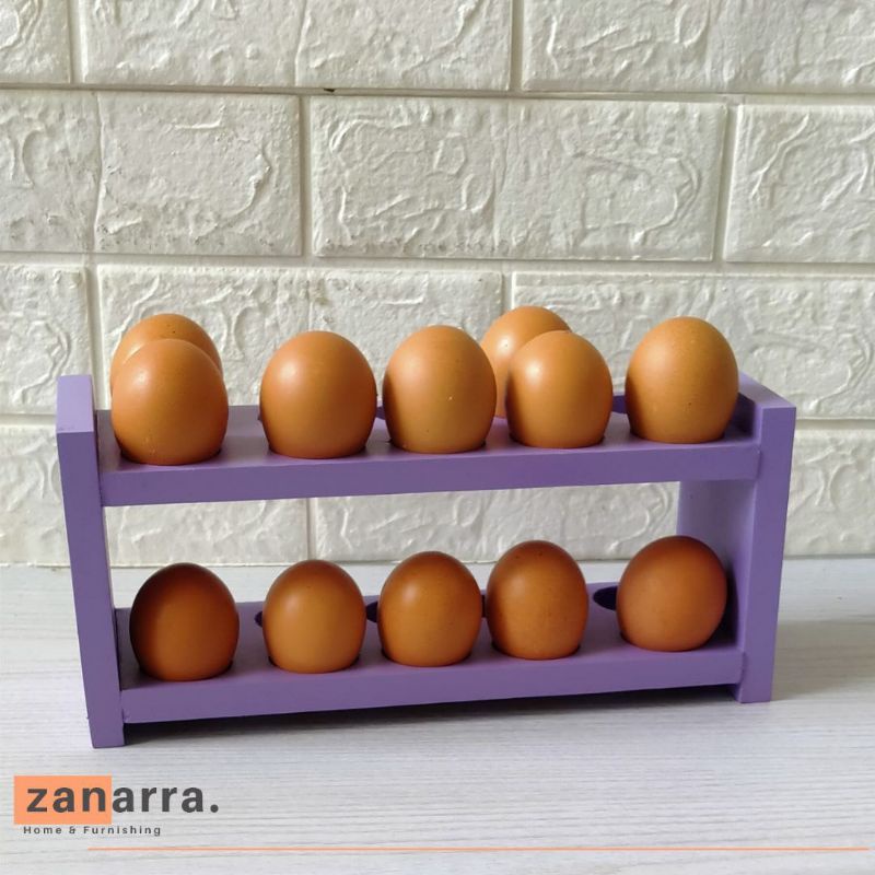 Rak Telor Tempat Telur Warna Ungu Untuk Dapur Wadah Egg Tempat Menyimpang Telor By Zanarra