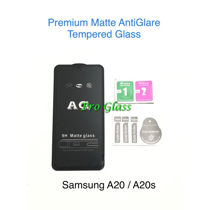 Samsung A10 / A10s  / A20s / A30 / A30s  FULL COVER ANTI GLARE / DOFF Premium Tempered Glass