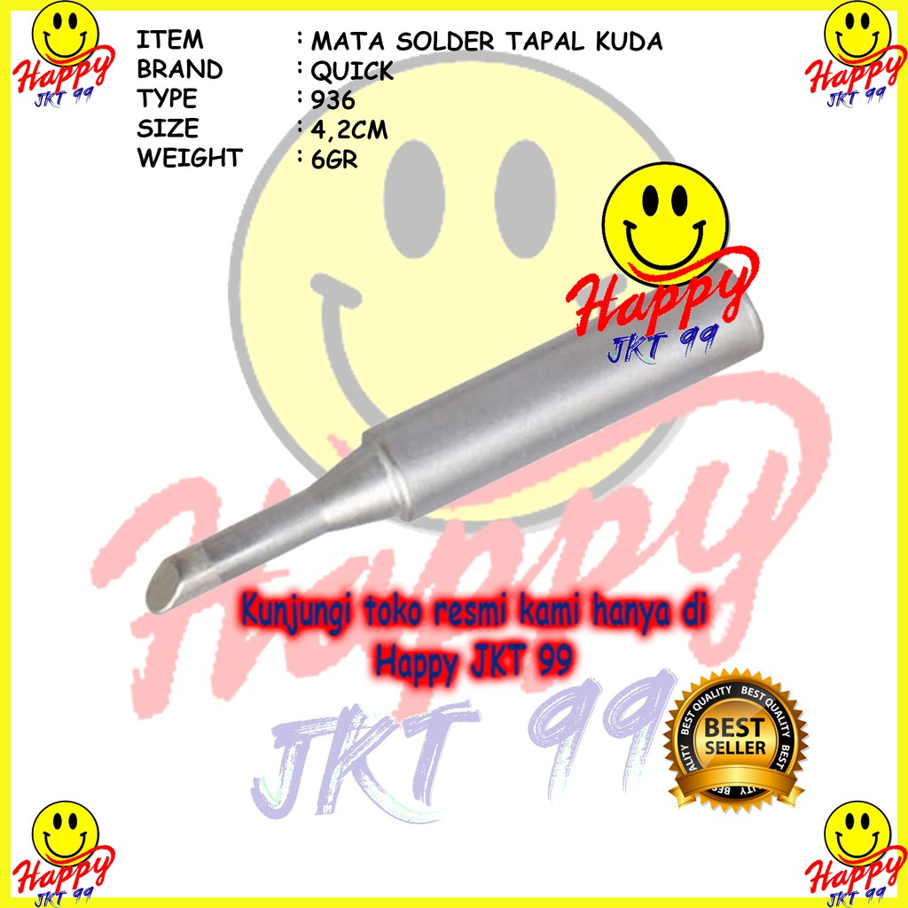 [ HAPPY JKT 99 ] MATA SOLDER STATION 936 QUICK PISAU BENGKOK RUNCING LURUS 3C TAPAL KUDA ORIGINAL