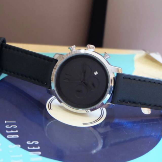 Jam Tangan Pria | Cowok Mewah MVMT Chrono Leather Silver