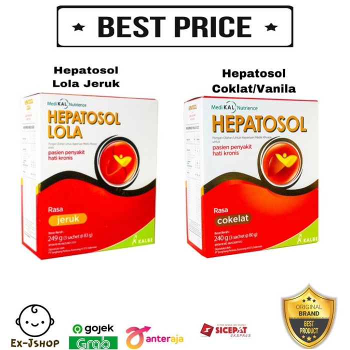 

Hepatosol Vanila dan coklat 240gr