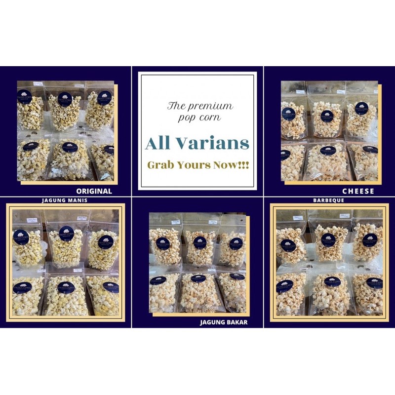 

Twist corn (popcorn premium) dengan berbagai varian rasa
