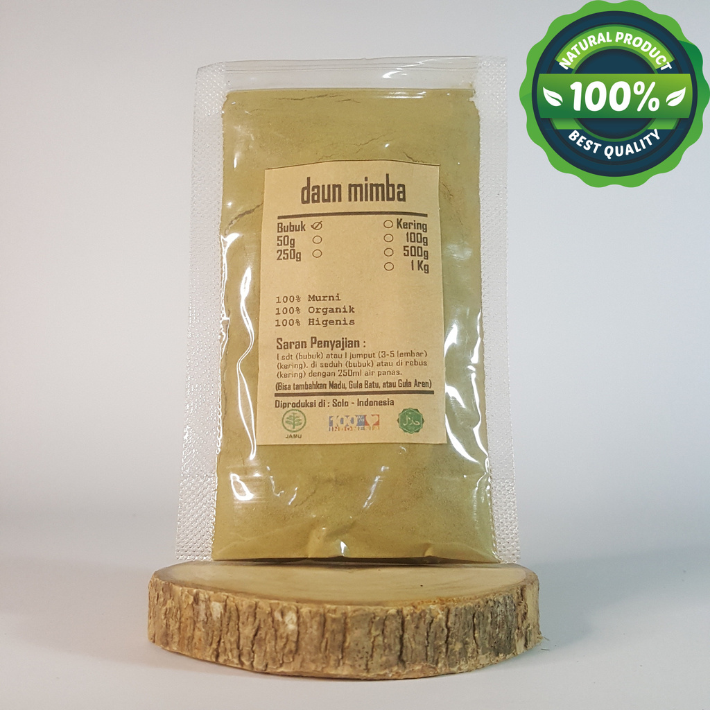 

DAUN MIMBA/MIMBO BUBUK 250 GRAM - Azadirachta Indica - MURNI - J