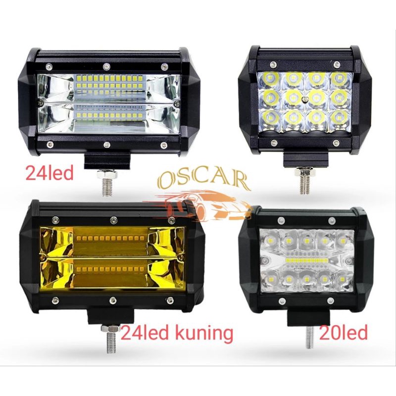 LAMPU TEMBAK SOROT LED CWL 20 LED MATA 12 V20 WATT 6000K