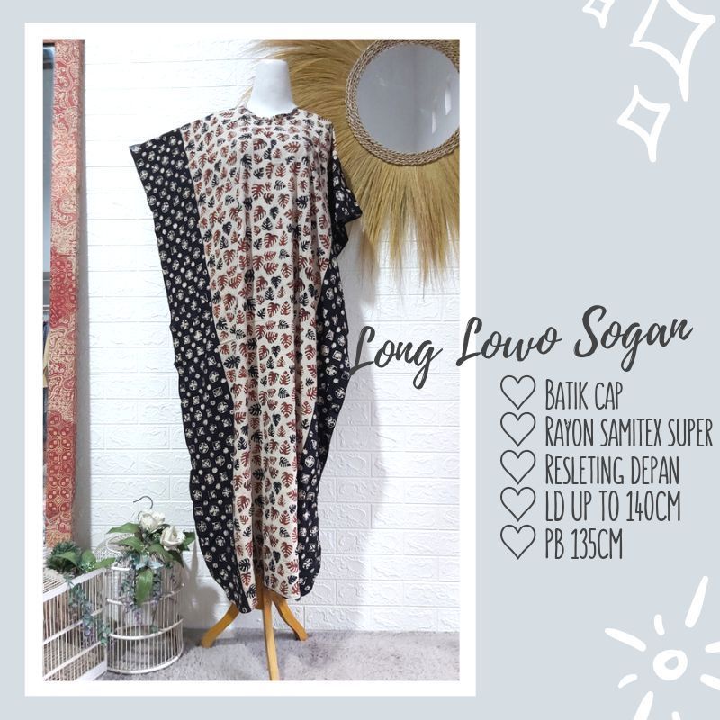 Longdress batik lengan lowo sogan