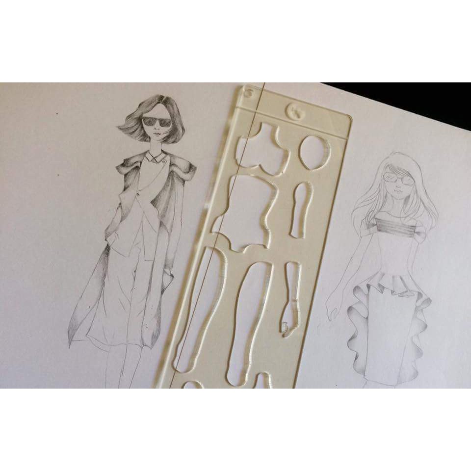 

Penggaris moving figure all set - for fashion design