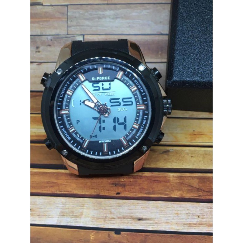 jam tangan Pria D Force rantai Double Time DFDTRM007