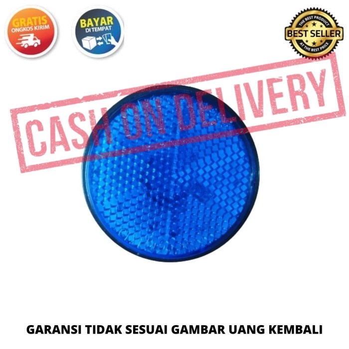 Lampu LED mata kucing bulat nmax new universal - Biru