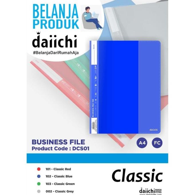 

BAYAR DITEMPAT Business File Daiichi A4/ Folio (Isi 12) KOMPLIT Kode 1192