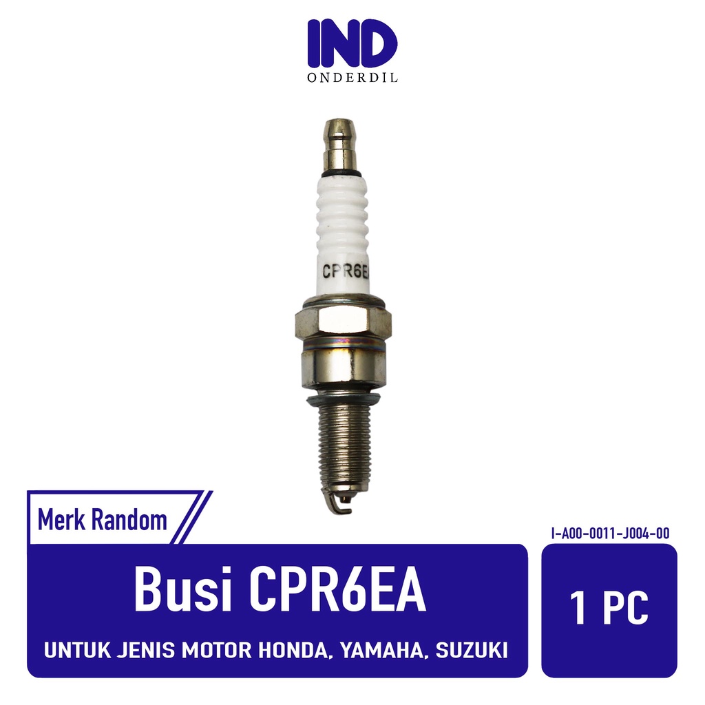 Busi Standar-Standard Motor CPR6EA Karisma/Supra X 125/Blade/Vario/Beat/Scoopy/Spacy/CS1/Xeon/Vixion/Byson/Nmax/Jupiter-MX/Satria FU/Shogun 125 New