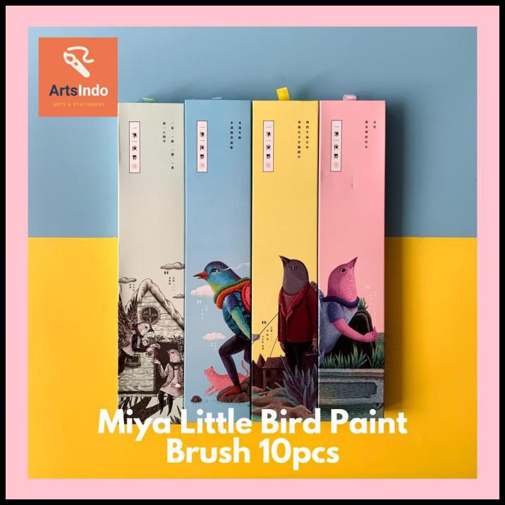 

Diskon Miya Little Bird Paint Brush 10Pcs - Pink