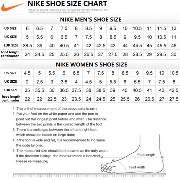 us shoe size to uk nike