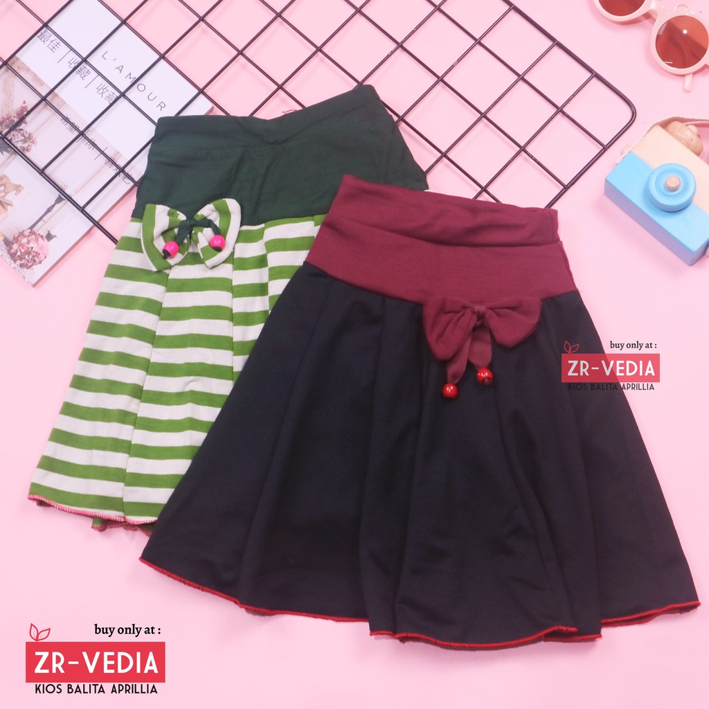 Rok Cassie Anak uk 1-2 Tahun / Rok Rempel Anak Perempuan Murah Skirt Pendek Girl Kids Grosir Adem