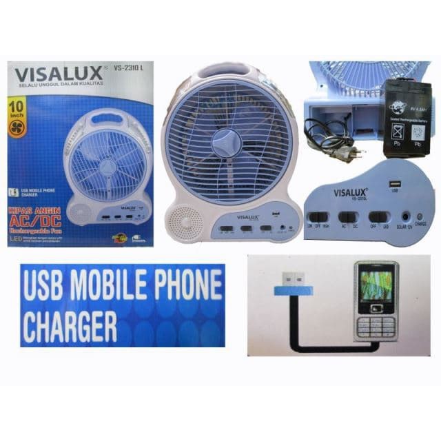 VISALUX VS-2310L KIPAS ANGIN AC/DC