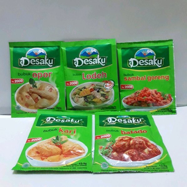 

Bumbu Desaku (balado, opo, kari, sambal goreng) shaset