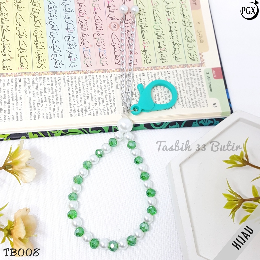 PGX Tasbih Gantungan Kunci 2in1 Isi 33 Butir Fashion Muslim TB008