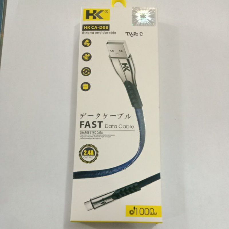 Kabel HK CA-D08 Mirco,Lightning,Tipe C Quick Charge Data