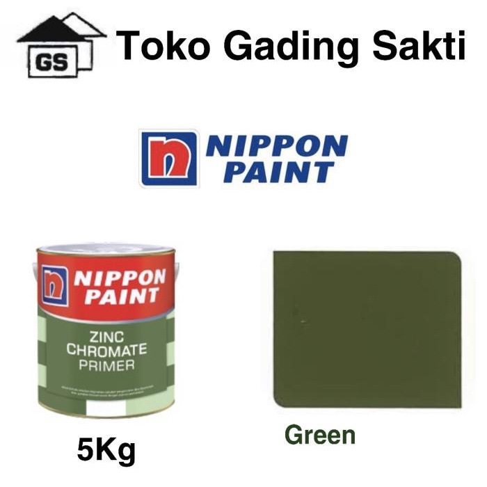 Jual Nippon Zinc Chromate Primer / Cat Dasar Anti Karat Besi Galon 5Kg