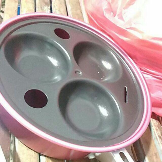 Egg Poacher Maspion 18 Cm Warna / Wajan Telur Anodize Cetakan Telur Isi 3 Anti Lengket Maspion