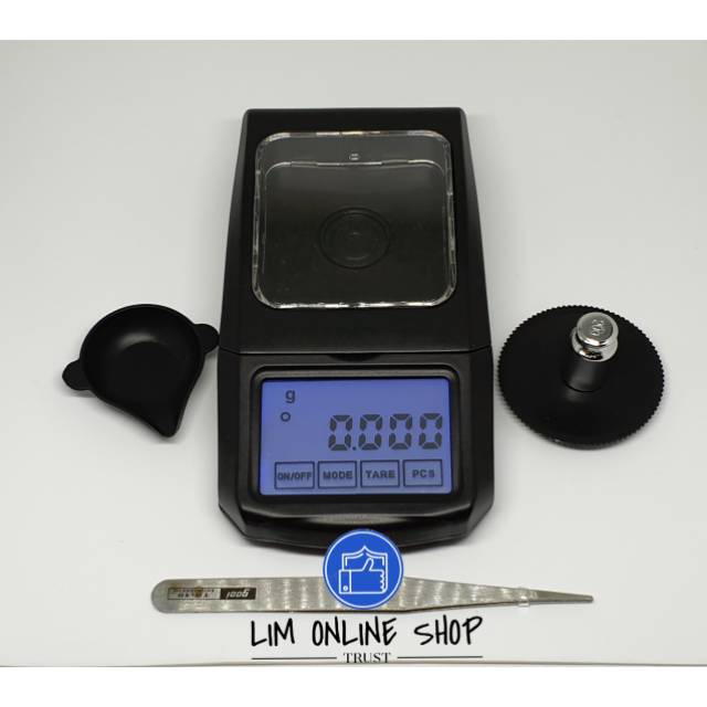 Timbangan Digital Portable 20 gram 0.001g LAB Jewelry Scale Touch Screen AKURAT &amp; PRAKTIS