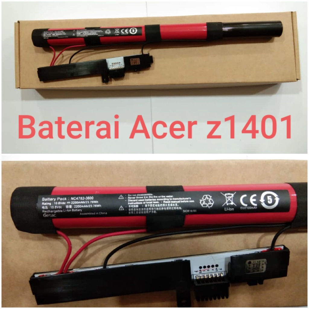 Original Baterai Acer Aspire One 14 Z1401 NC4782-3600