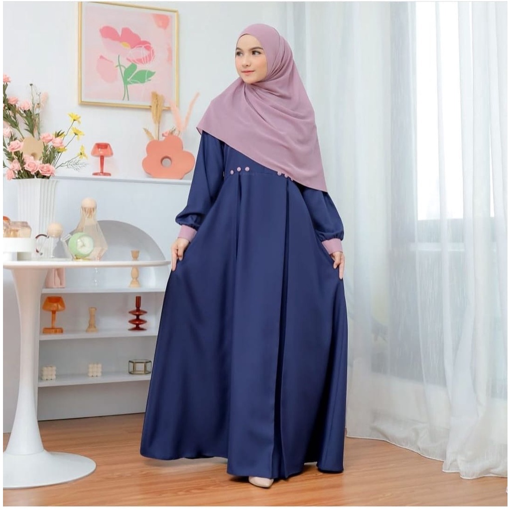 NEONA DRESS/baju wanita/gamis wanita/gamis kekinian/gamis modern/pakaian wanita muslim/