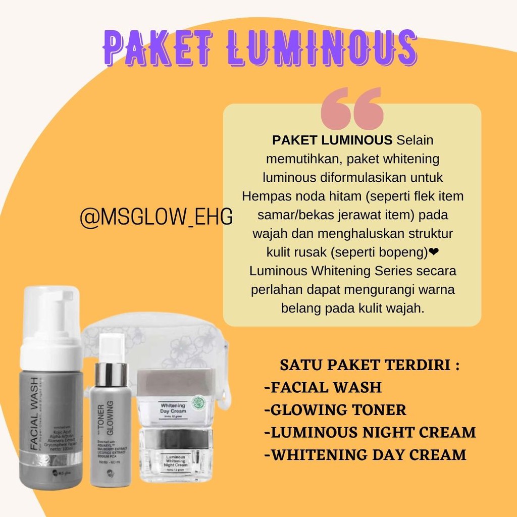 PERAWATAN WAJAH MS GLOW WHITENING MS GLOW ORI SERUM MS GLOW