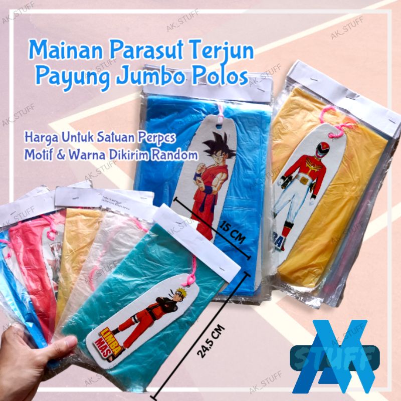 Parasut Jumbo Polos Mainan Anak Terjun Payung Jumbo Mainan Anak Jadul Mainan Anak Murah Mainan Ecera