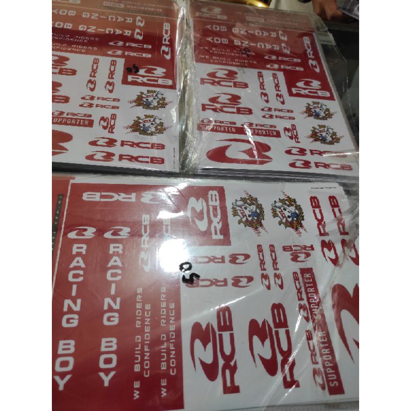 Stiker RCB Racingboy set original